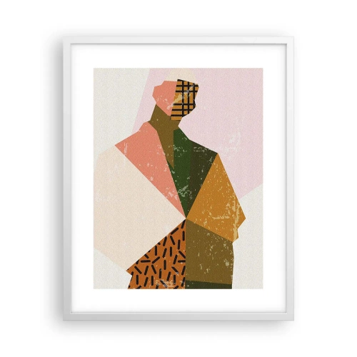 Poster in een witte lijst - De mens – een ingewikkeld wezen - 40x50 cm