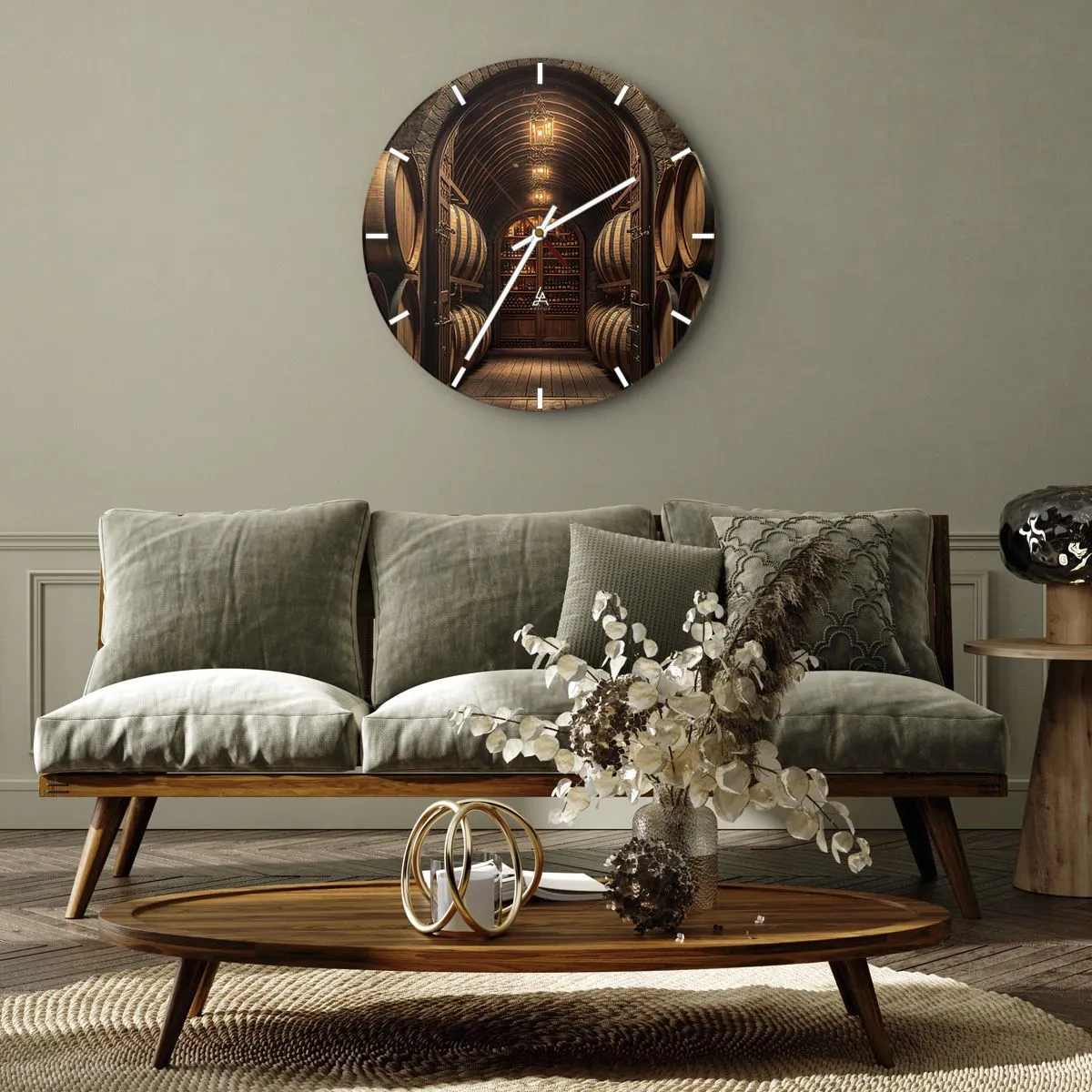 Wandklok - Klok - Sfeervolle kelder - 40x40 cm