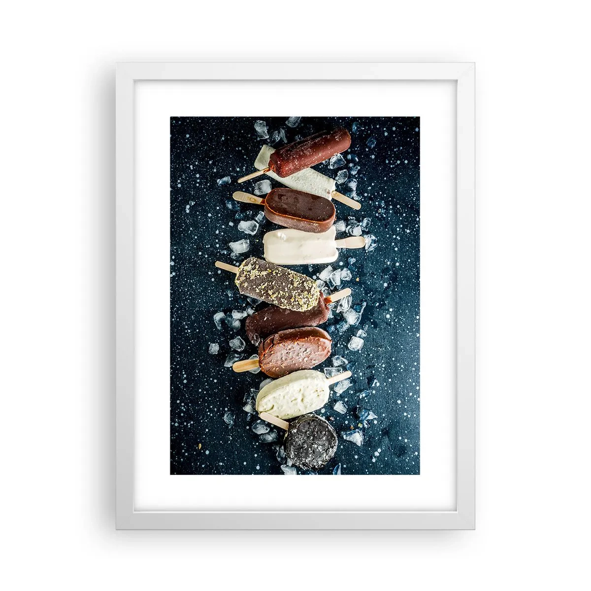 Poster in een witte lijst - De smaak van hete zomer - 30x40 cm