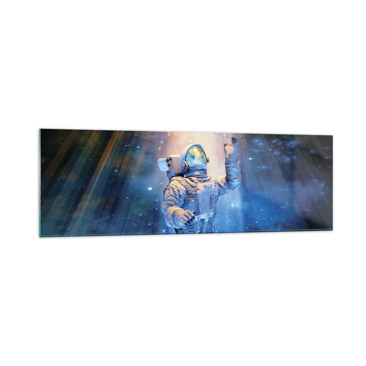 Schilderen op glas - Eindelijk aan het einde - 160x50 cm