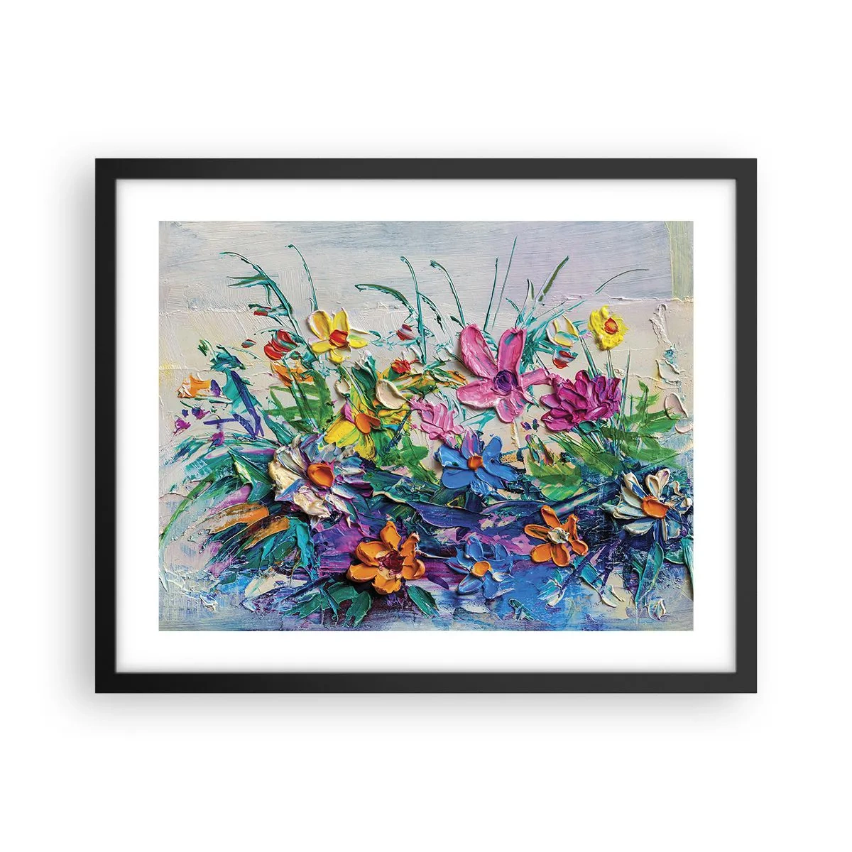 Poster in een zwarte lijst - Helemaal geen stilleven - 50x40 cm