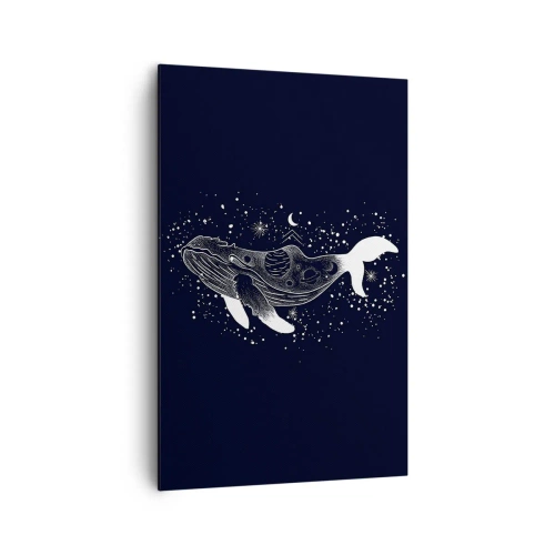Schilderen op canvas - In de oceaan van het universum - 80x120 cm