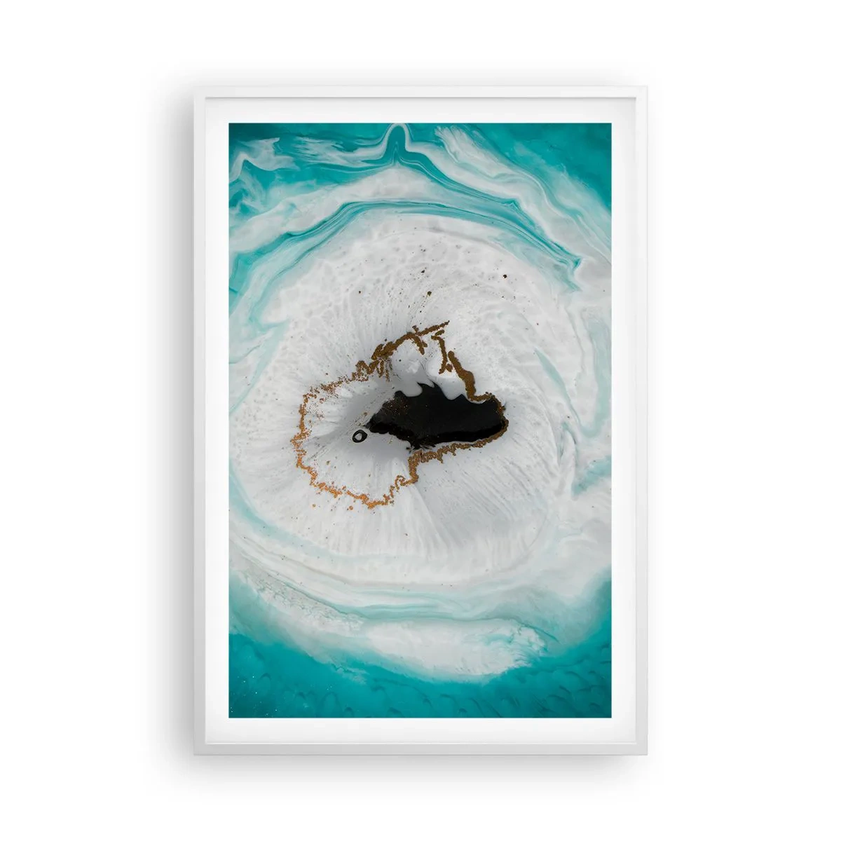 Poster in een witte lijst - Binnendringen - 61x91 cm