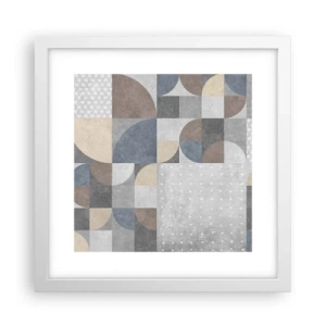 Poster in een witte lijst - Keramische fantasie - 30x30 cm