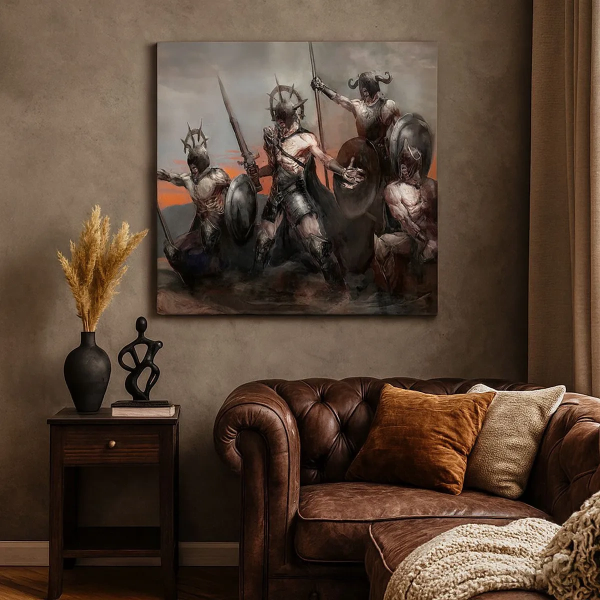 Schilderen op canvas - Met of op een schild - 30x30 cm