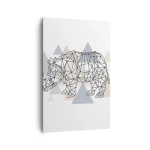 Schilderen op canvas - Structuur van kracht - 80x120 cm