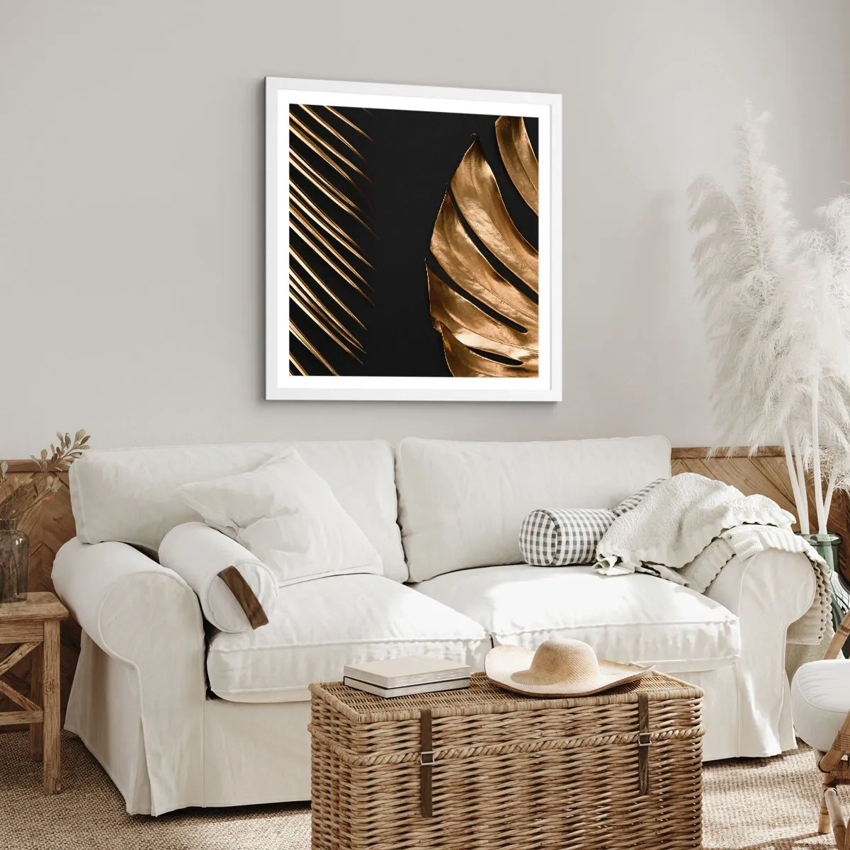 Poster in een witte lijst - Anders en net zo duur - 60x60 cm