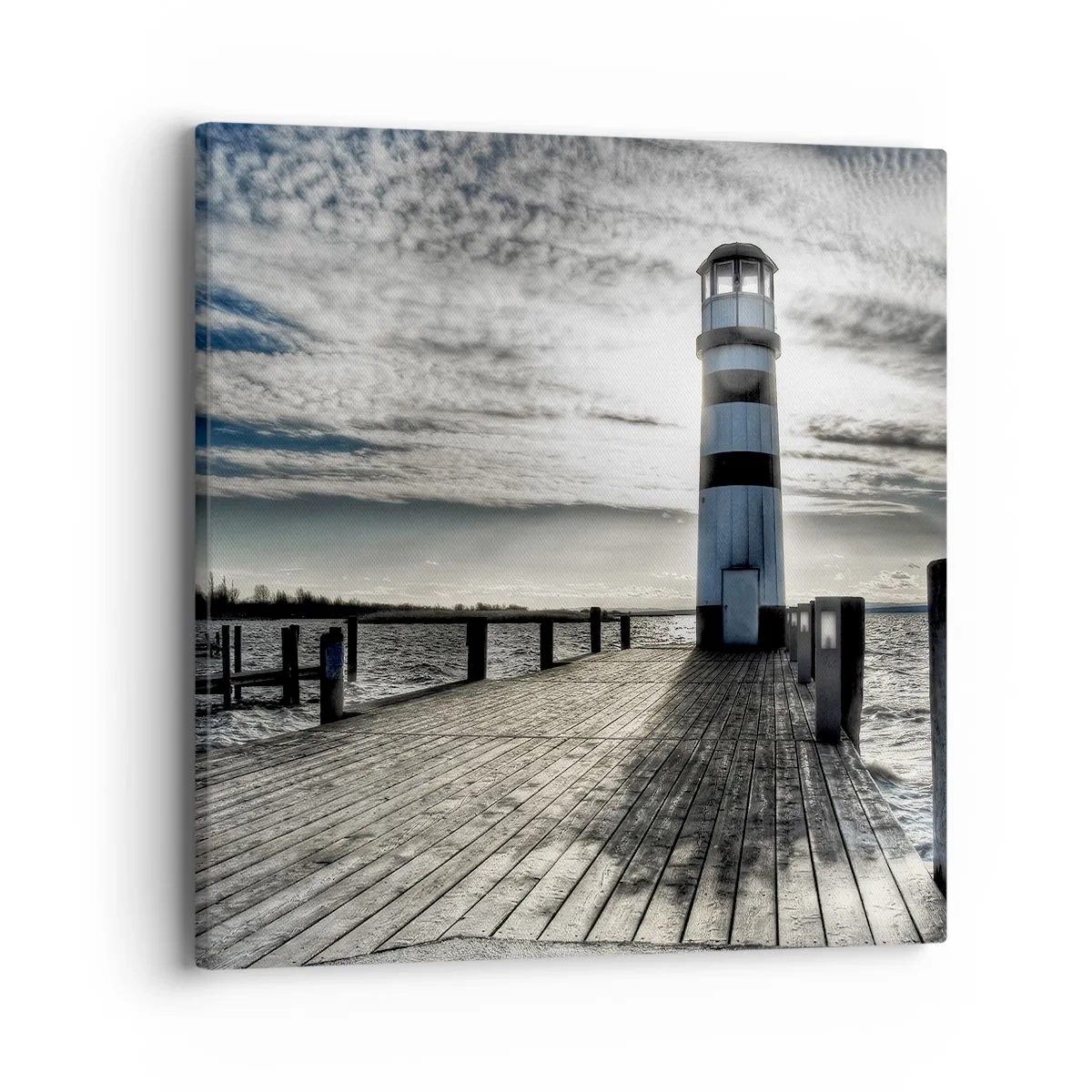 Schilderen op canvas - Zeelieden, ik wacht op jullie - 40x40 cm