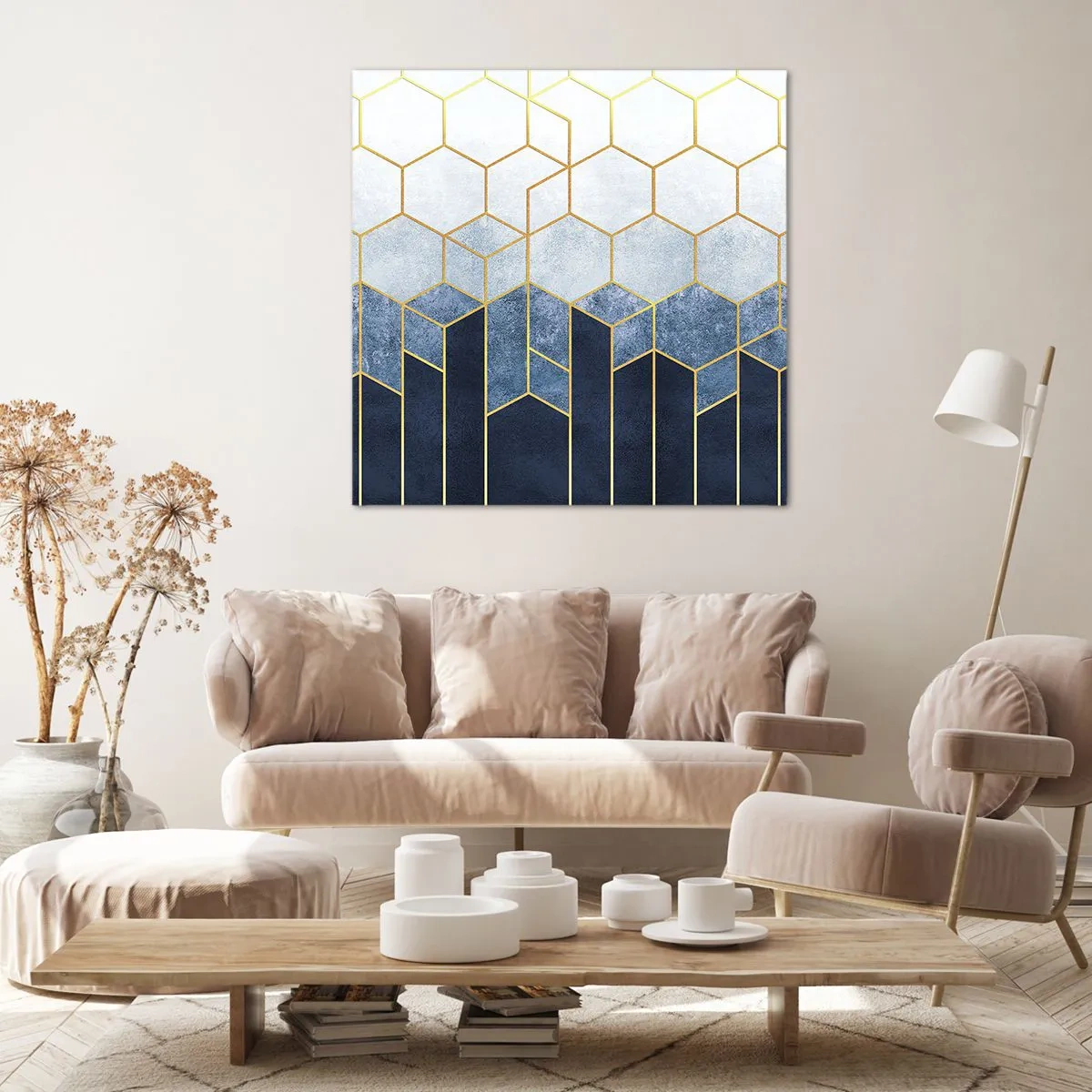 Schilderen op canvas - Compositie in een gesyncopeerd ritme - 30x30 cm