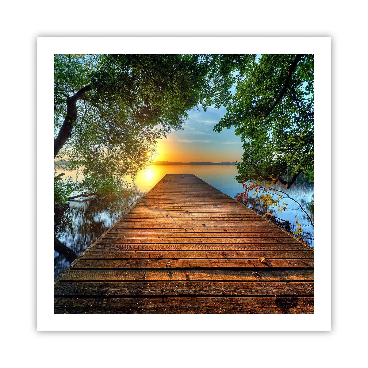 Poster - Neem de tijd, ga zitten - 60x60 cm