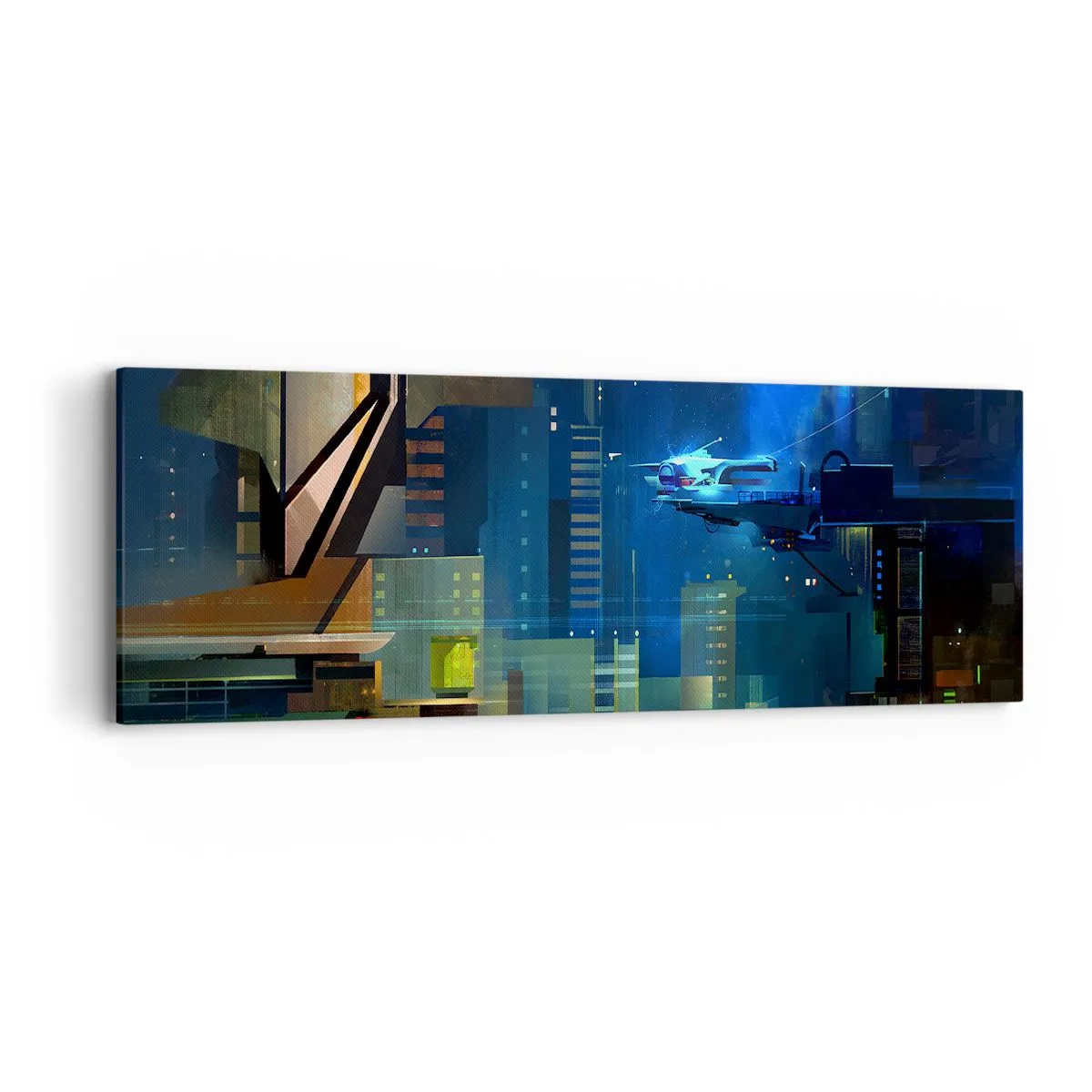 Schilderen op canvas - In de nabije toekomst - 90x30 cm