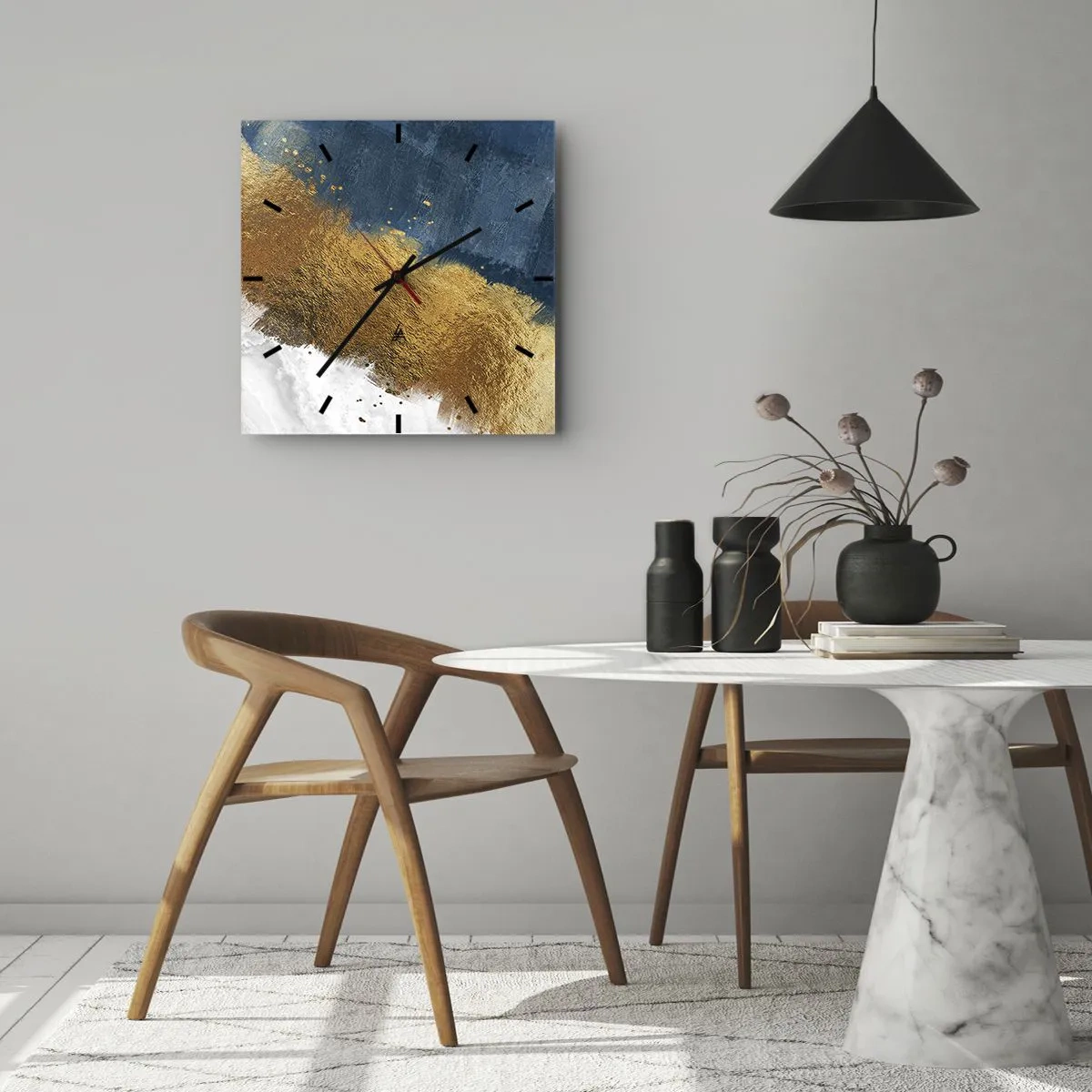 Wandklok - Klok - De kleuren van de zomer - 40x40 cm