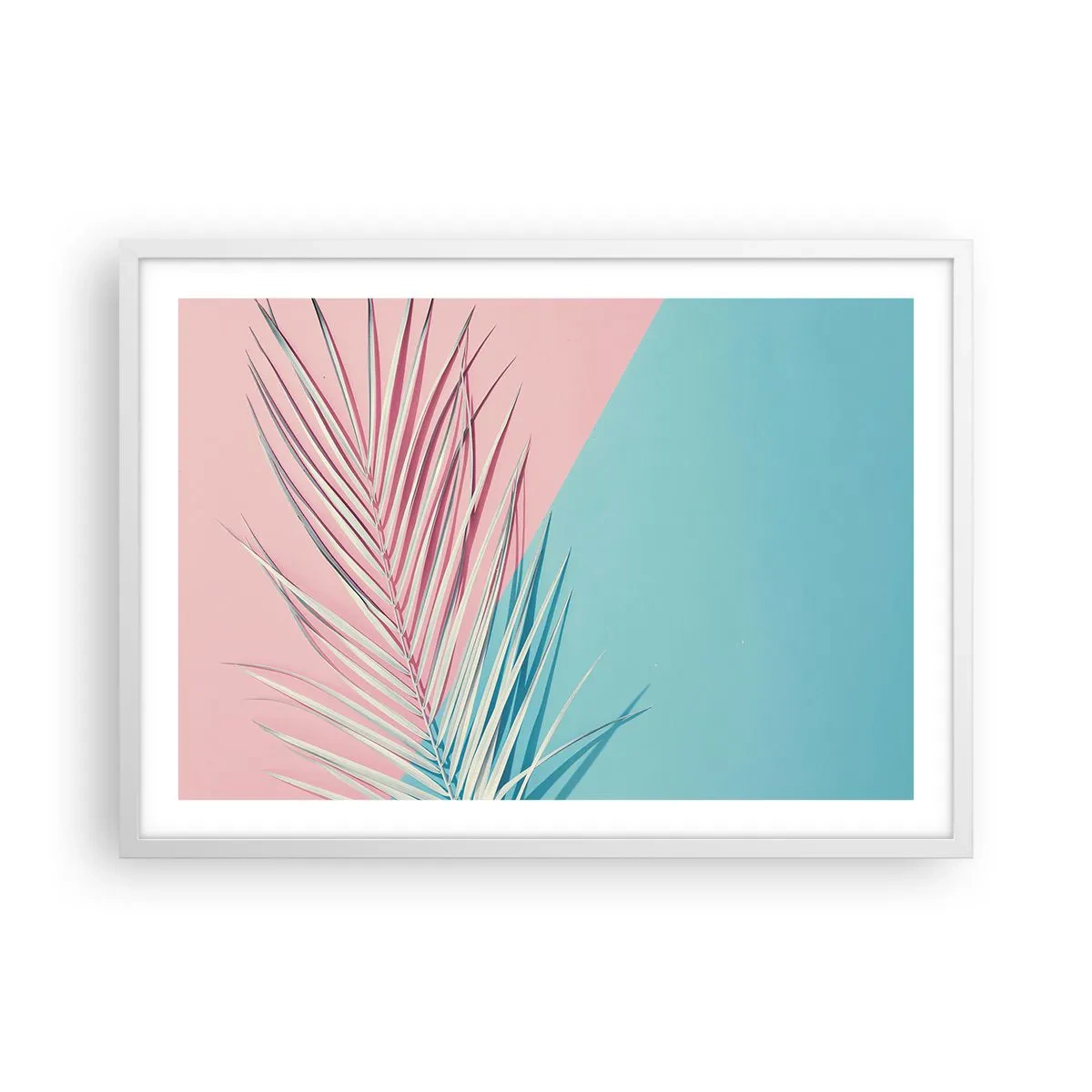 Poster in een witte lijst - Tropische impressie - 70x50 cm