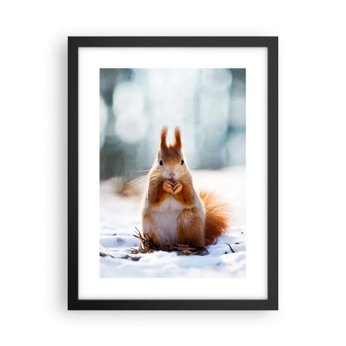 Poster in een zwarte lijst - Waar kijk je naar? - 30x40 cm