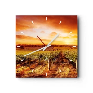 Wandklok - Klok - Licht fruitig met een vleugje zonneschijn - 40x40 cm
