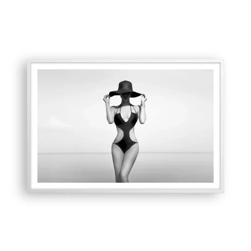 Poster in een witte lijst - Mijn naam is: Elegantie - 91x61 cm