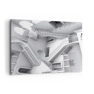 Schilderen op canvas - De paradoxen van de ruimte - 100x70 cm