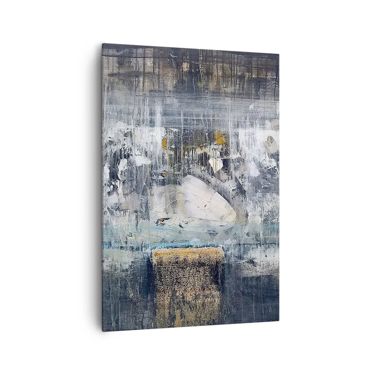 Schilderen op canvas - Als op ijs, als zo moeizaam - 70x100 cm