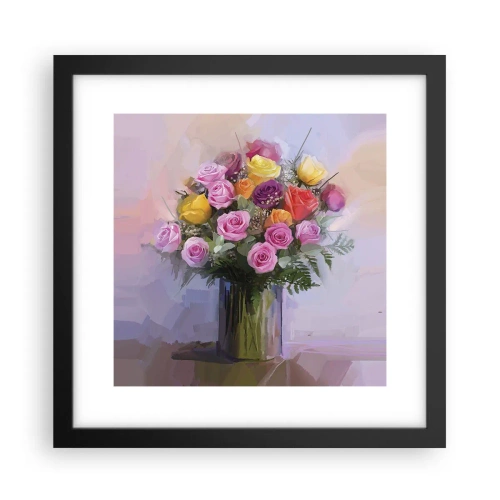 Poster in een zwarte lijst - Ingehouden schoonheid - 30x30 cm