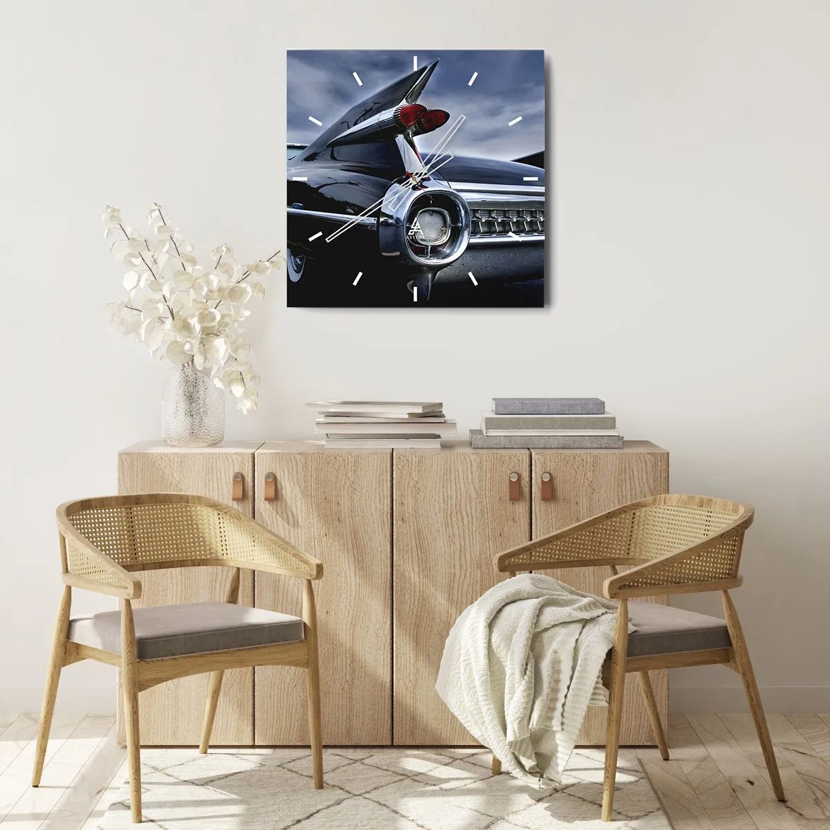 Wandklok - Klok - Daarom is het mooi! - 40x40 cm