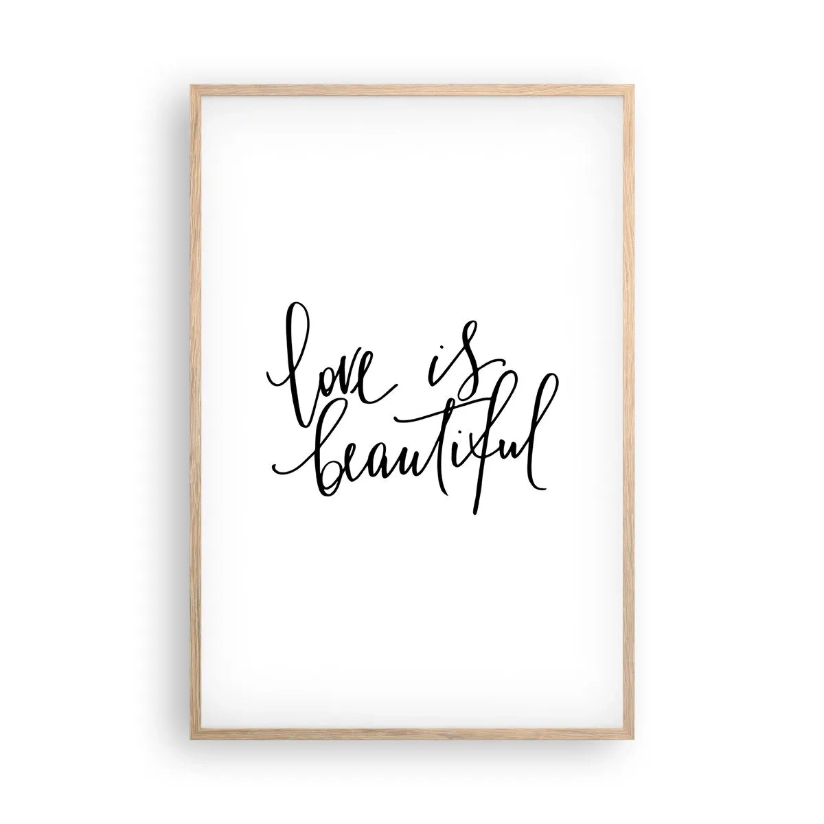 Een poster in een licht eiken lijst - Lees en herhaal - 61x91 cm