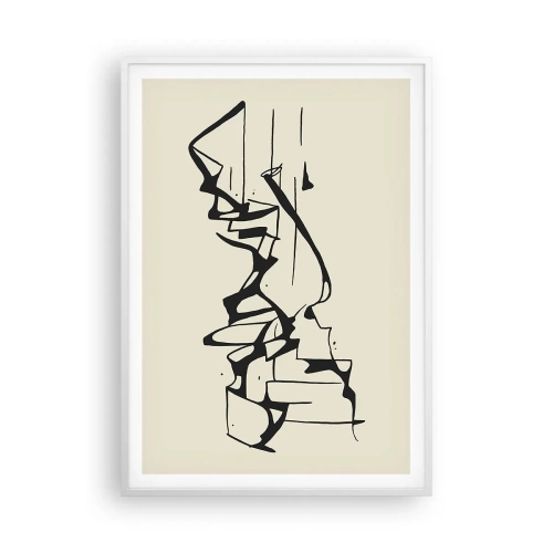 Poster in een witte lijst - Misschien een landschap - 70x100 cm