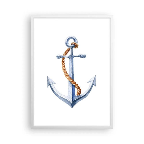 Poster in een witte lijst - Ahoi avontuur! - 50x70 cm