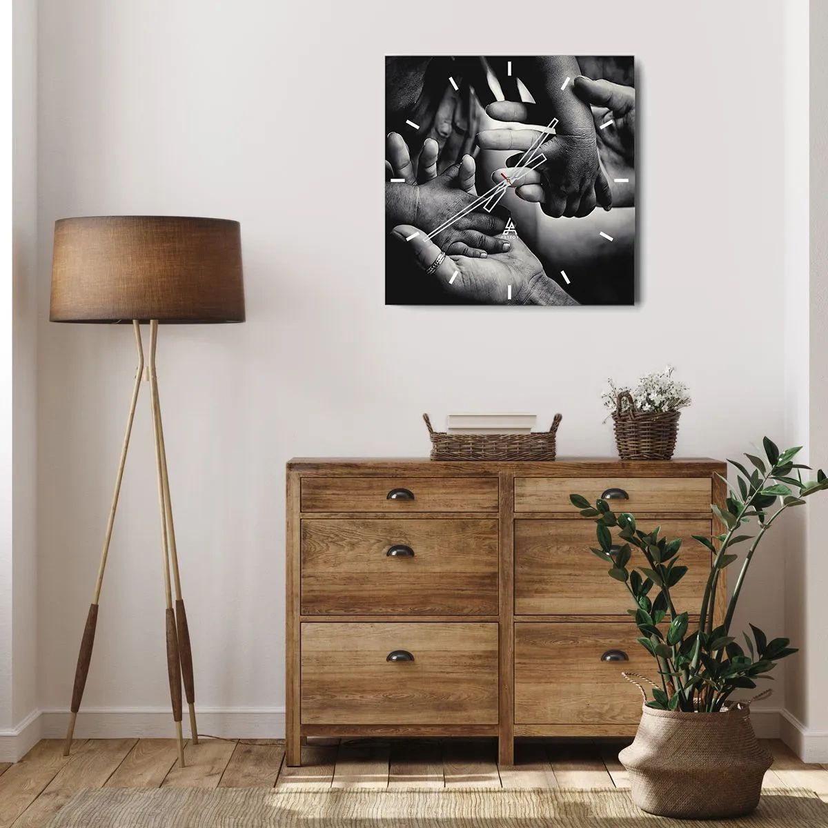 Wandklok - Klok - Om mens te zijn - 40x40 cm