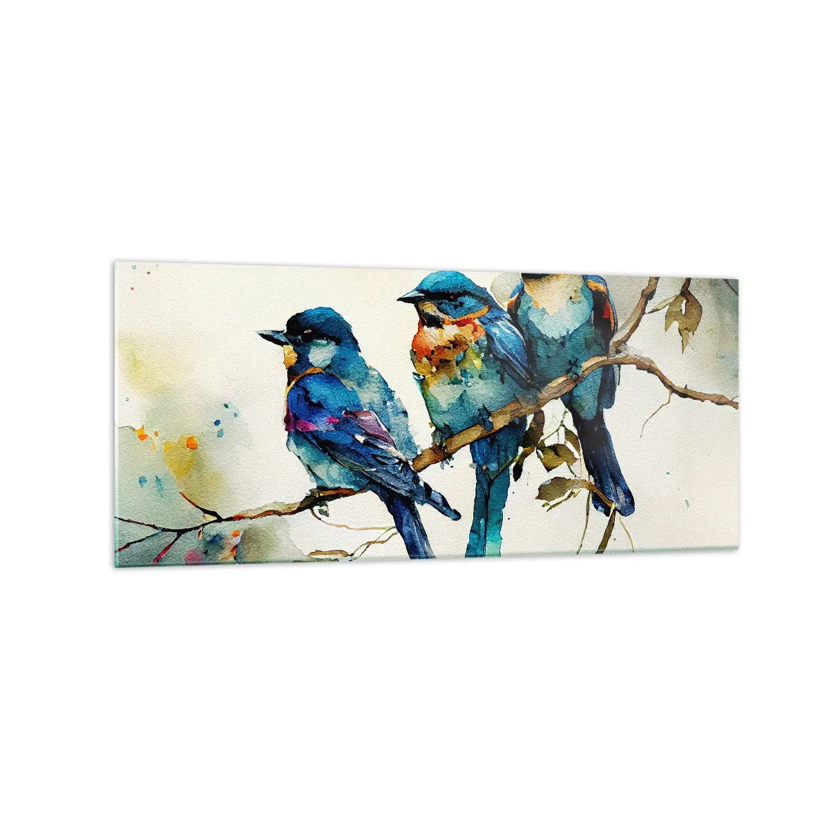 Schilderen op glas - Is hij boos geworden? - 120x50 cm