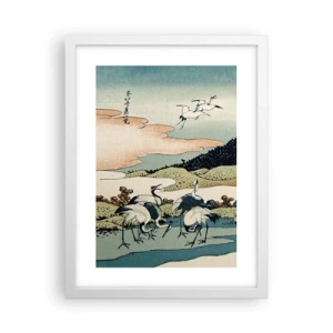 Poster in een witte lijst - In de Japanse geest - 30x40 cm