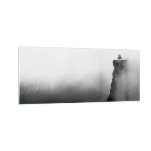 Schilderen op glas - Aan de rand van de wereld - 100x40 cm