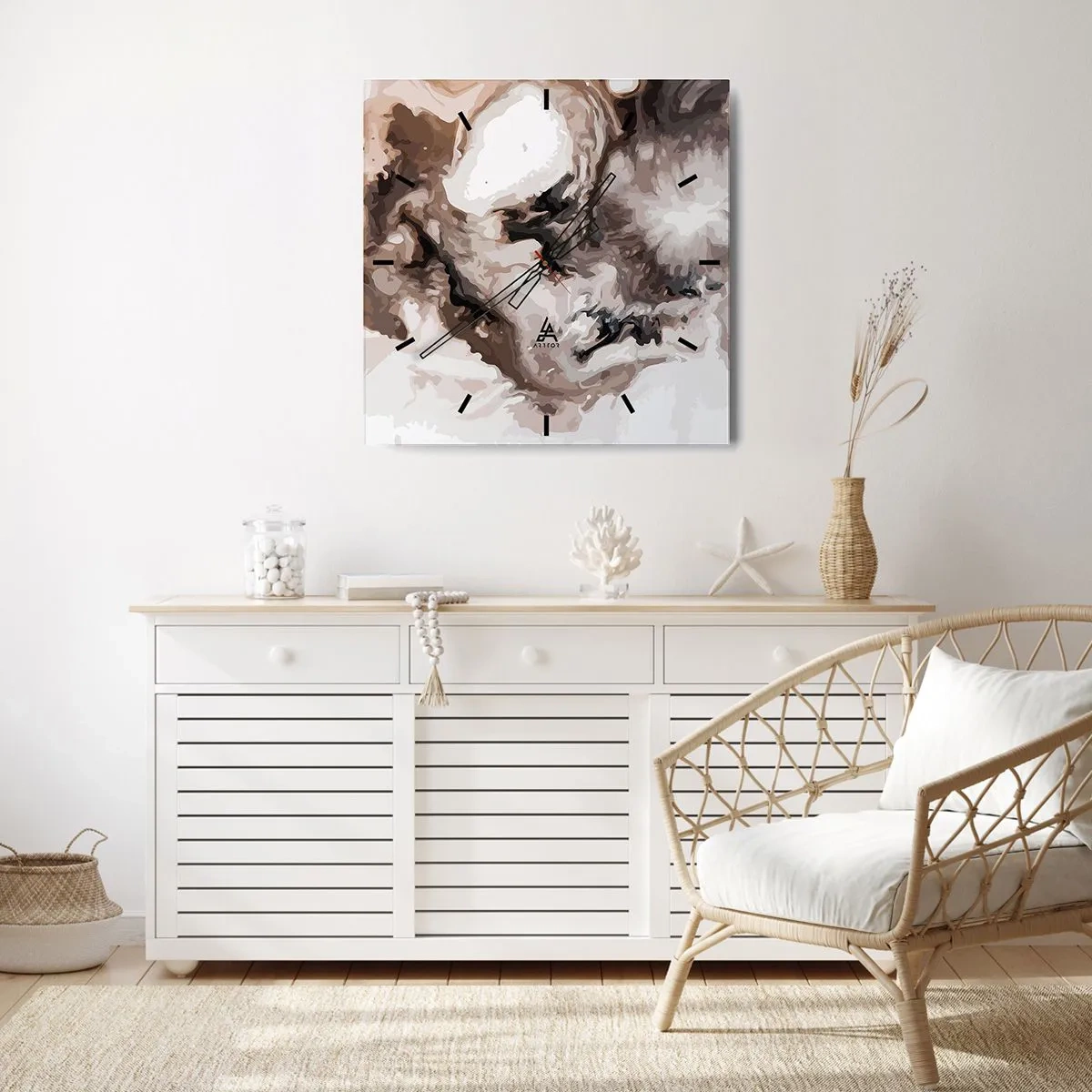 Wandklok - Klok - De geboorte van een sterrenstelsel - 40x40 cm