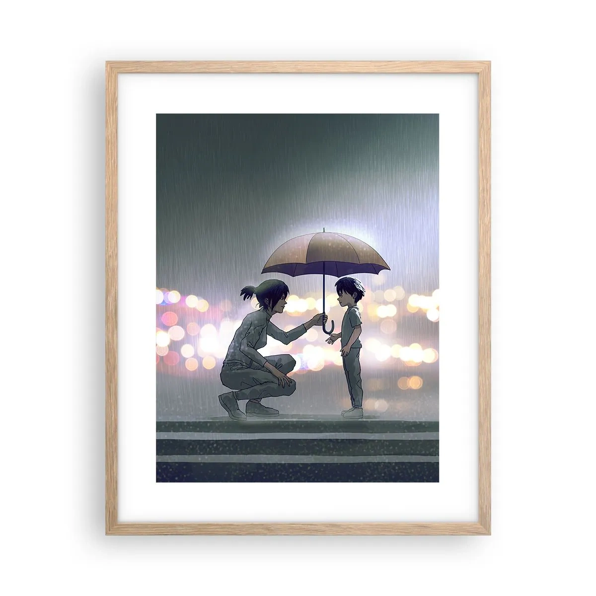 Een poster in een licht eiken lijst - En het is goed nu - 40x50 cm