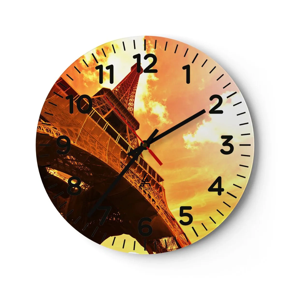 Wandklok - Klok - Monumentaal, want verguld met de zon - 40x40 cm