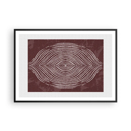 Poster in een zwarte lijst - De ruimte spreekt - 100x70 cm