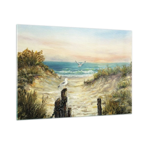 Schilderen op glas - Windstille afzondering - 100x70 cm