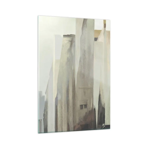 Schilderen op glas - Droom over de stad - 80x120 cm