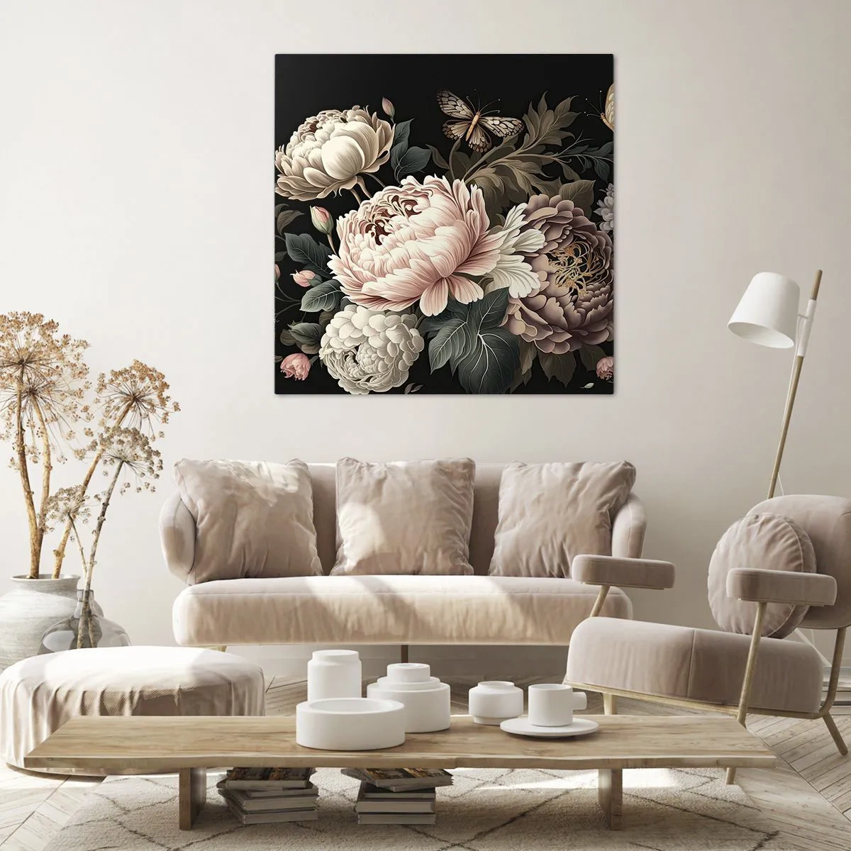 Schilderen op canvas - In barokstijl - 30x30 cm