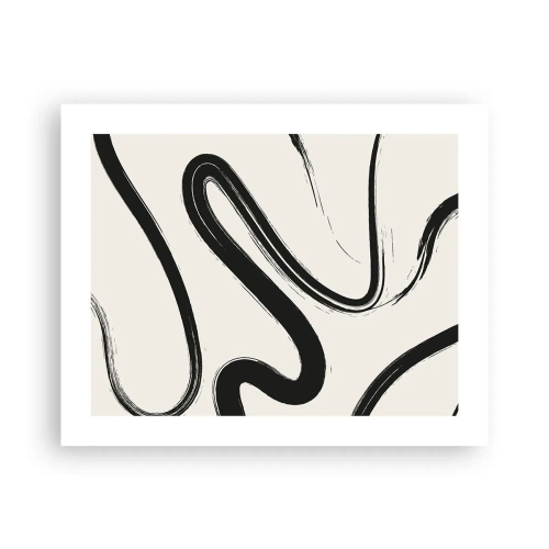Poster - Zwart-wit eigenzinnigheid - 50x40 cm