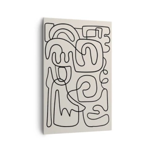 Schilderen op canvas - Volg het pad - 80x120 cm