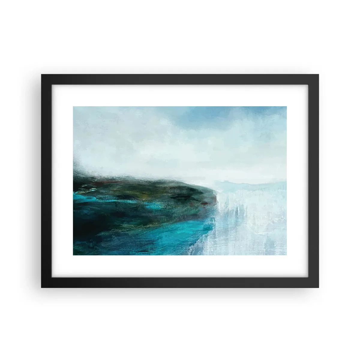 Poster in een zwarte lijst - Nautische abstractie - 40x30 cm