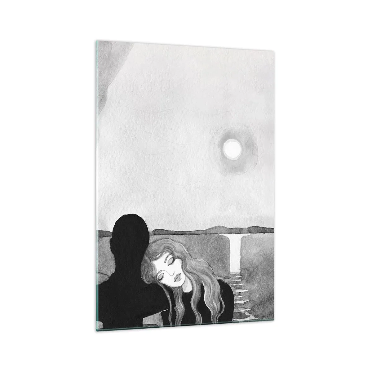 Schilderen op glas - Altijd een geheim - 70x100 cm