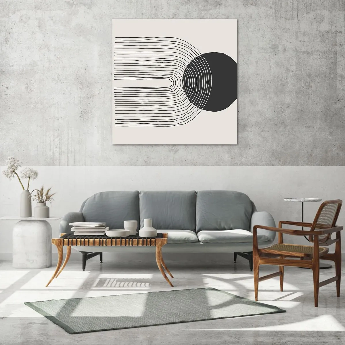 Schilderen op glas - Bibberen en vertrouwen - 40x40 cm