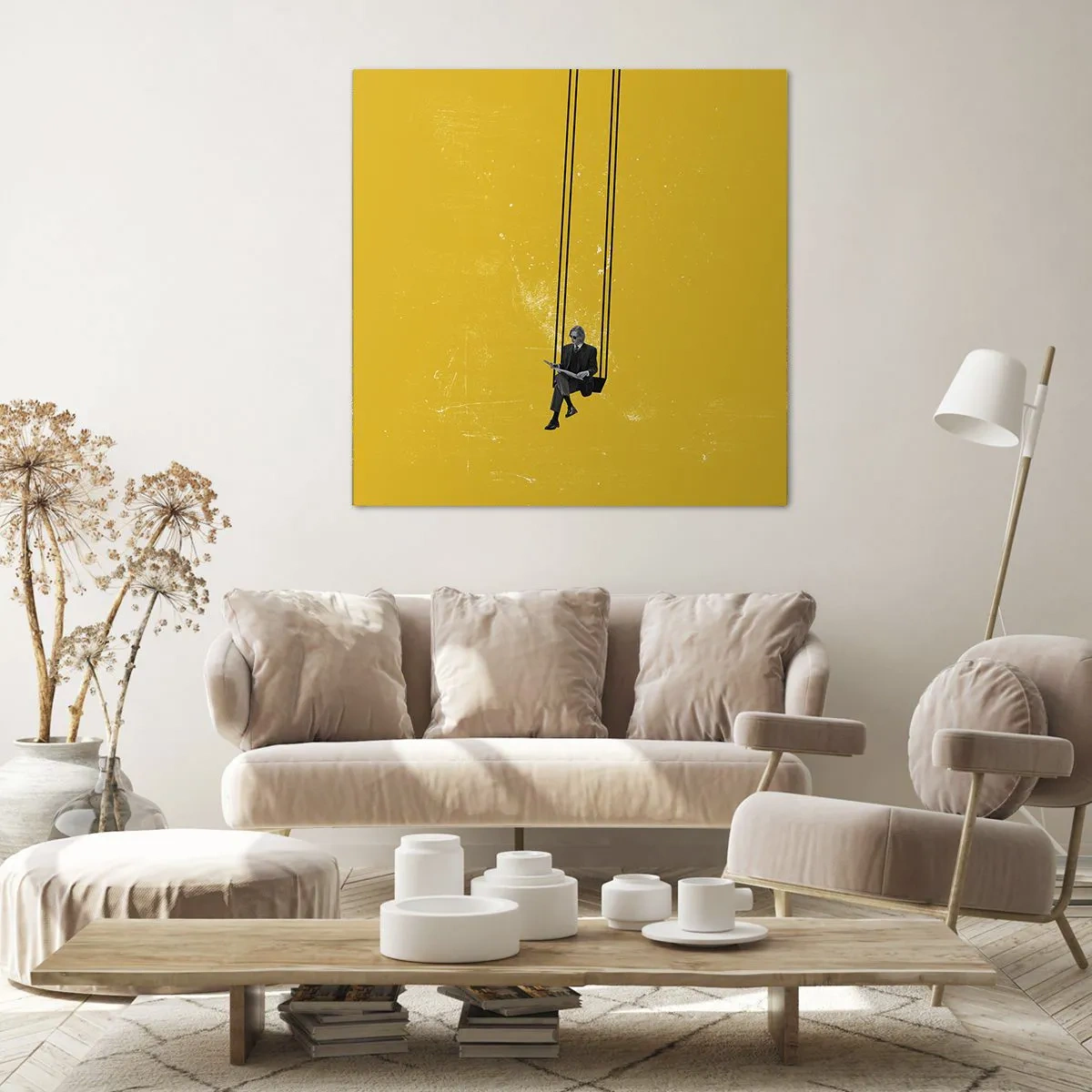 Schilderen op canvas - Dag als iedere dag - 50x50 cm