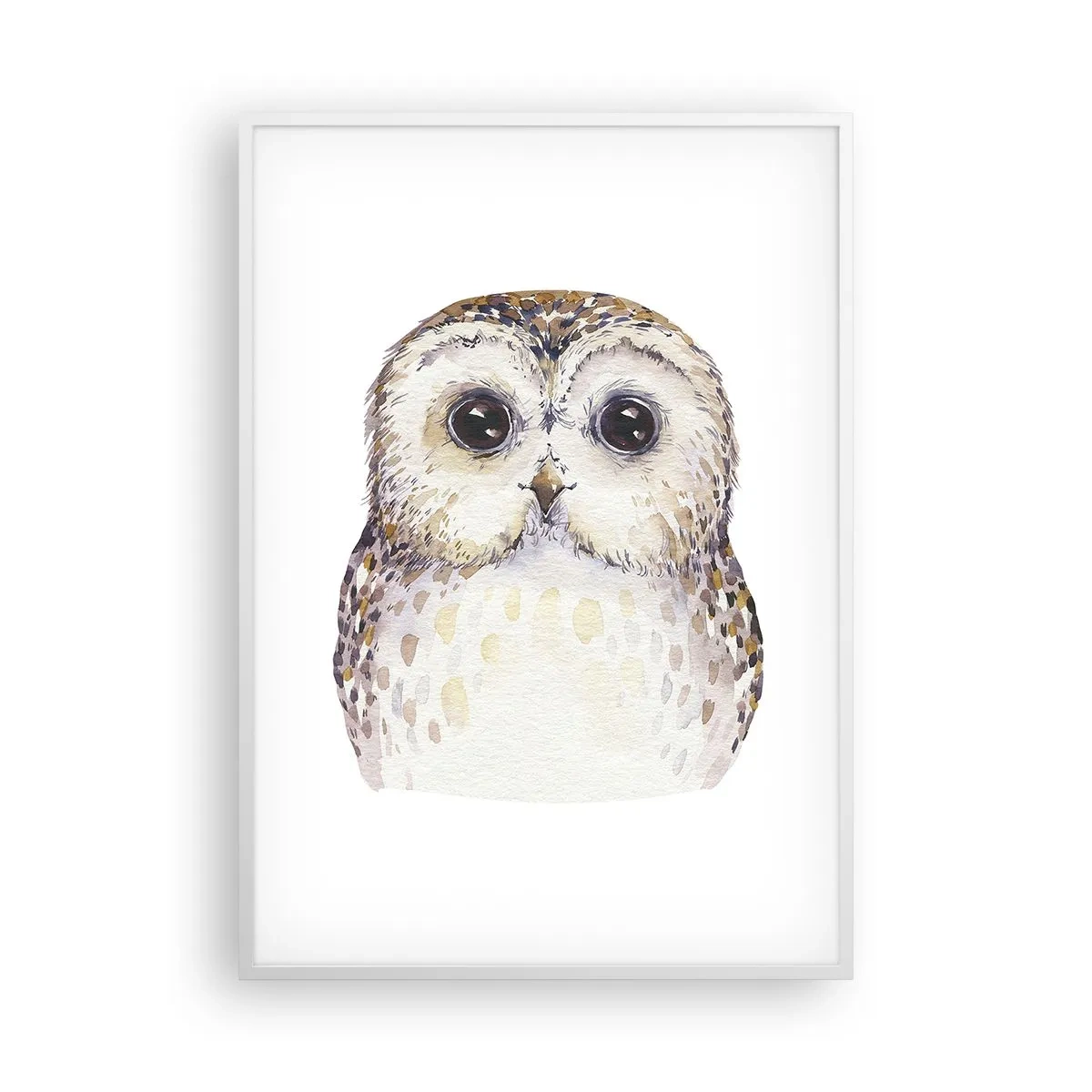 Poster in een witte lijst - Kijk in mijn ogen - 70x100 cm