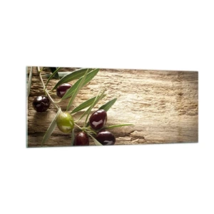 Schilderen op glas - Rechtstreeks uit de natuur - 100x40 cm