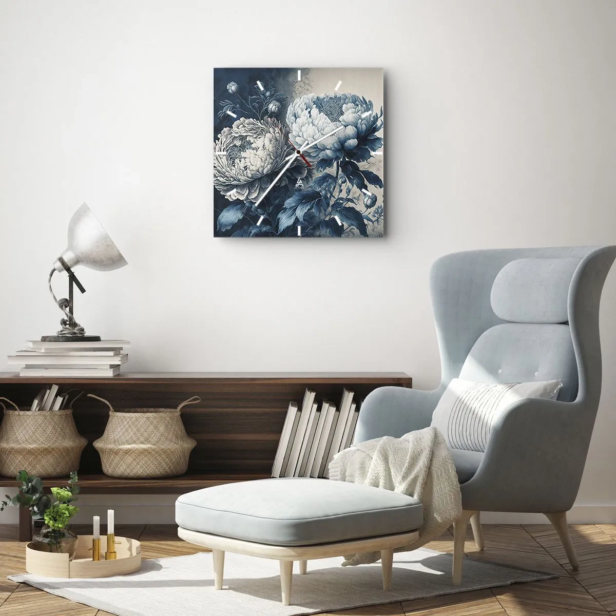 Wandklok - Klok - Bij elkaar passend paar - 30x30 cm