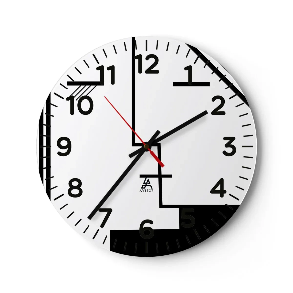Wandklok - Klok - Alleen maar een kus - 30x30 cm