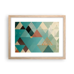 Een poster in een licht eiken lijst - Eenheid van veelheid, veelheid van eenheid - 40x30 cm