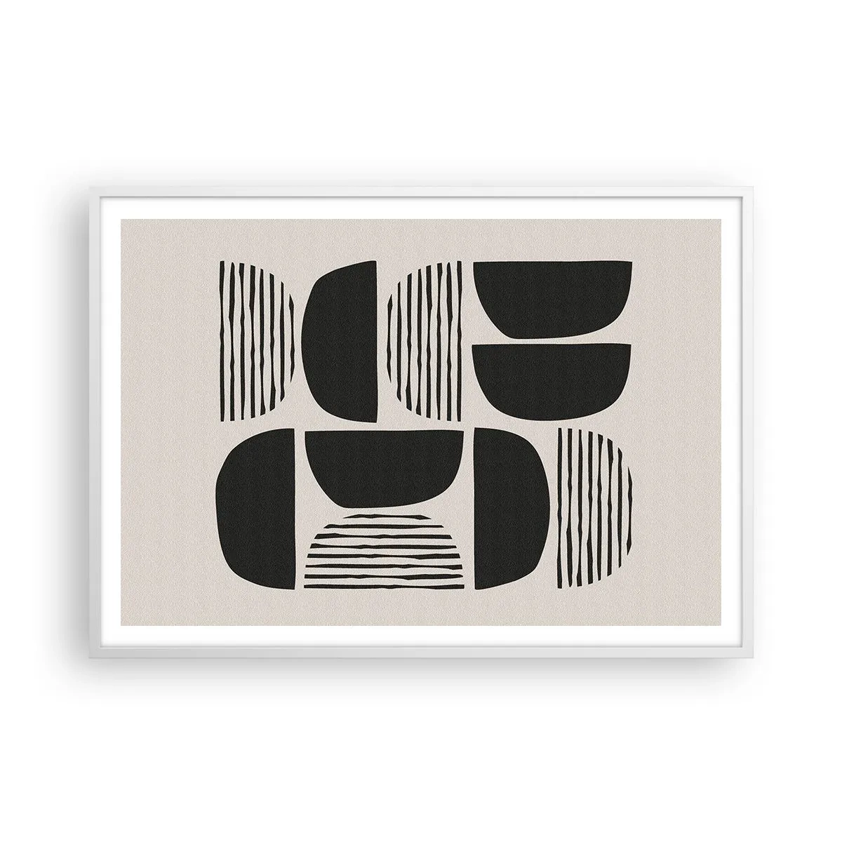 Poster in een witte lijst - Halfslachtige deals - 100x70 cm